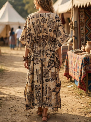 Tribal Nomad Printed Kaftan