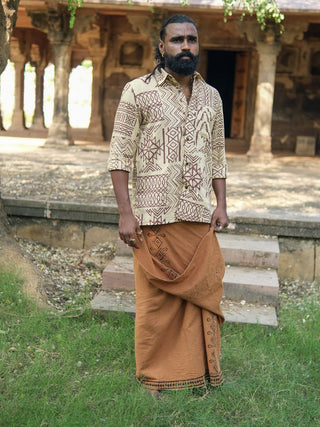 Aranya Tribal Print Cotton Shirt