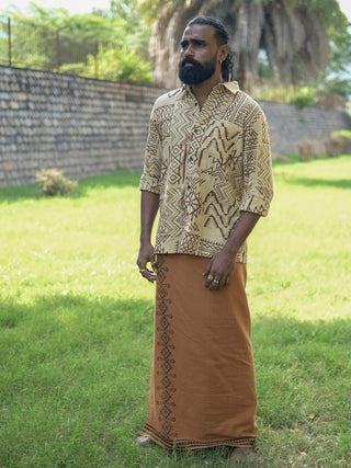 Aranya Tribal Print Cotton Shirt