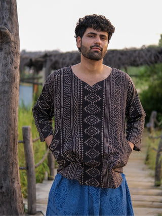 ajanta Tribal Block Print Cotton Kurta