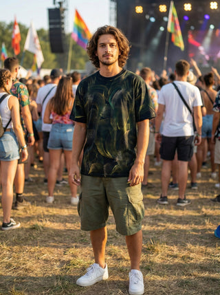 Forest Drift Hand-Painted T-Shirt