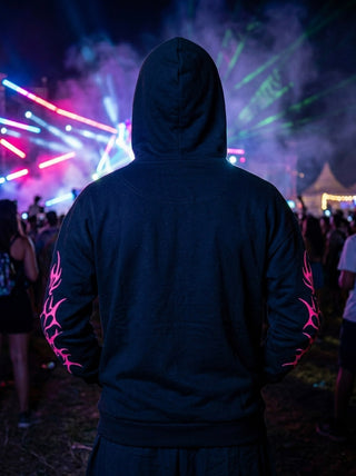 Neon Pulse UV Reactive Hoodie