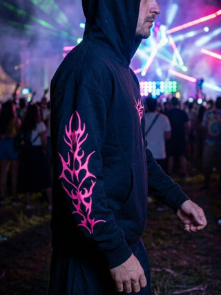 Neon Pulse UV Reactive Hoodie