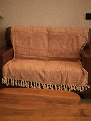 Nirvaan Handwoven Textured Sofa Throw