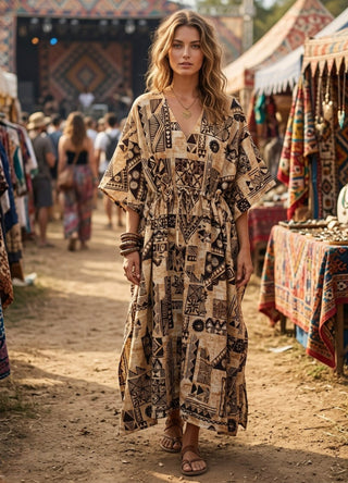 Tribal Nomad Printed Kaftan