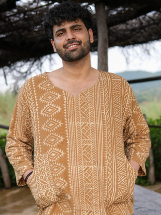 ajanta Tribal Block Print Cotton Kurta