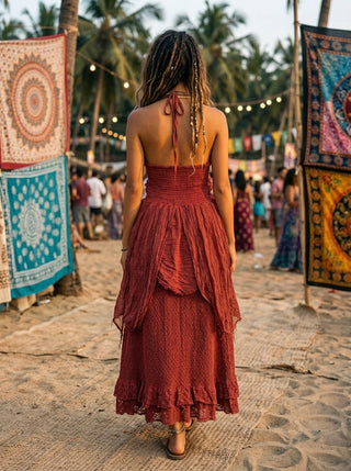 Rust Ember Nomad Maxi Dress