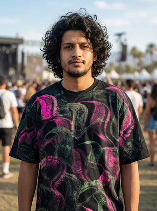 Aurora Drift Hand-Painted T-Shirt