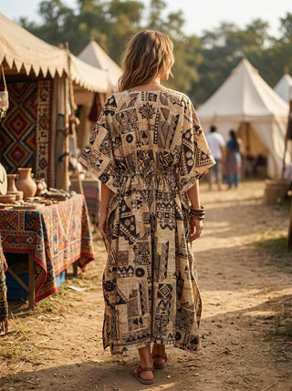 Tribal Nomad Printed Kaftan