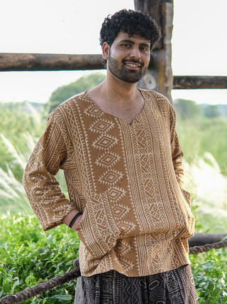 ajanta Tribal Block Print Cotton Kurta