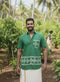 green & white