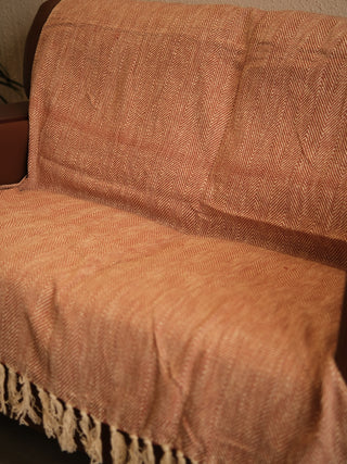 Nirvaan Handwoven Textured Sofa Throw