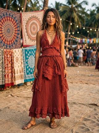 Rust Ember Nomad Maxi Dress