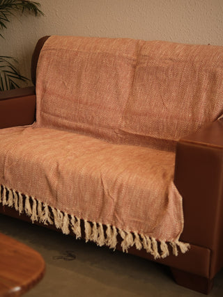 Nirvaan Handwoven Textured Sofa Throw