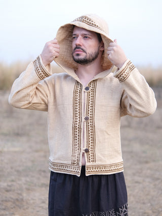 Aarnya Tribal Handwoven Hoodie