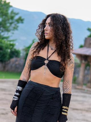 Yaska Top Boho Halter Tube Top – Tribal Festival Wear Women