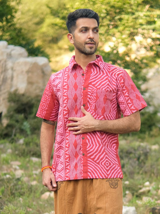 Agasti Shirt- Tribal Block Printed Boho Shirt