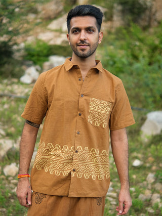 Eshan Shirt Tribal Handblock Cotton Shirt