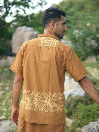 Eshan Shirt Tribal Handblock Cotton Shirt
