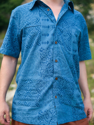 Praketa Shirt Handblock Printed - Boho Shirt