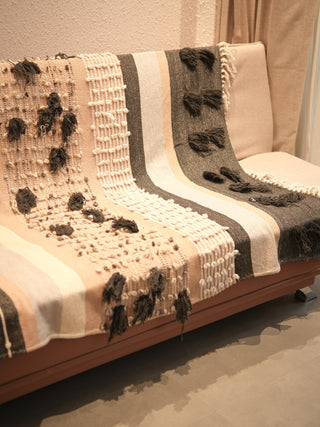 Anvita Handwoven Cotton Sofa Throw