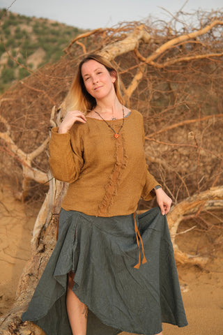 Bohemian Long-Sleeve Top