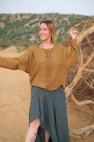 Bohemian Long-Sleeve Top