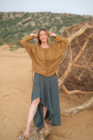 Bohemian Long-Sleeve Top