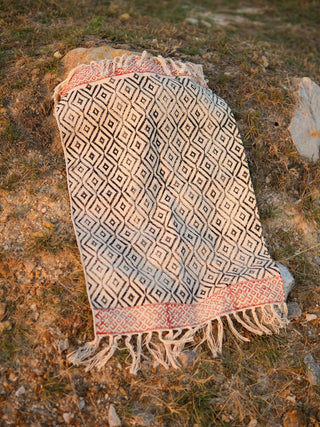 Aahan Handwoven Cotton Carpet
