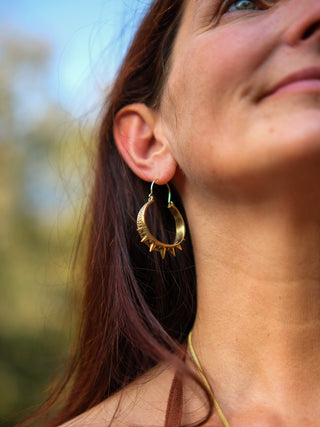 Astra Spiked Hoop Earrings