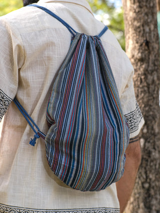 Stripes Drawstring Bag