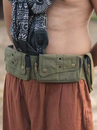 Verdant Multi-Pocket Utility Belt Bag