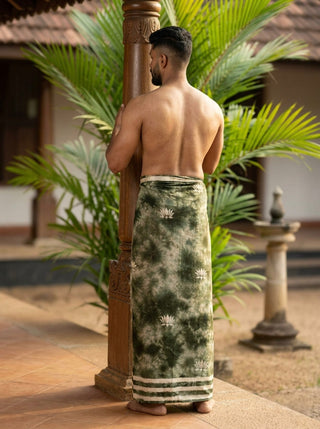 Lotus Shibori Dhoti