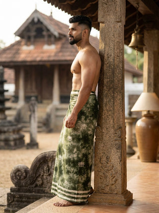 Lotus Shibori Dhoti