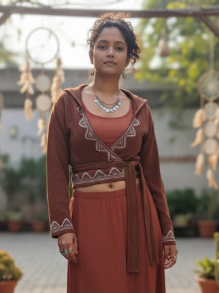 Dhup hoodie  Wrap Top